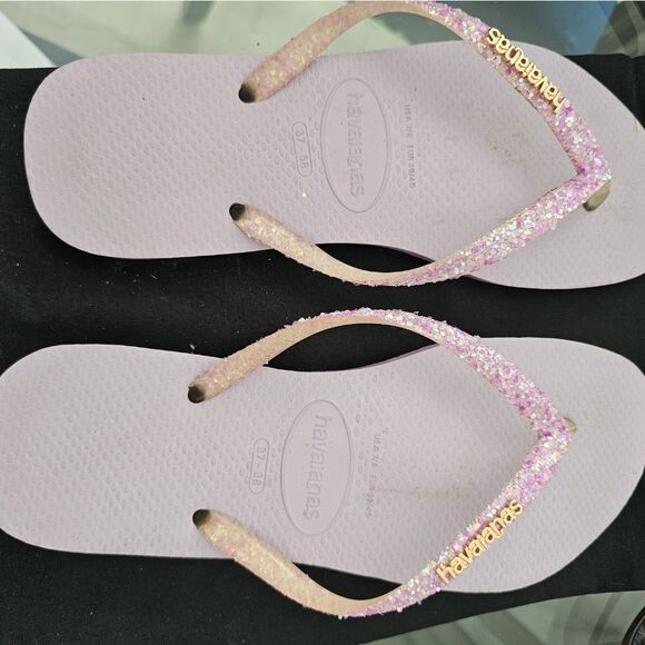 Shimmer Flip Flops 7.6 - Picture 2 of 5
